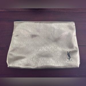 Golden YSL Makeup Bag